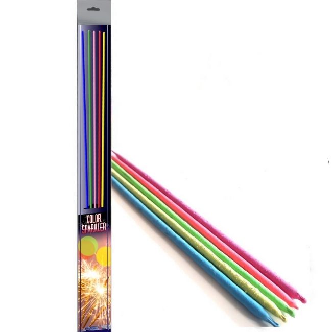 Bulk Buy 18" Inch Extra Long Sparklers Neon Colour Coated (PACK OF 50)