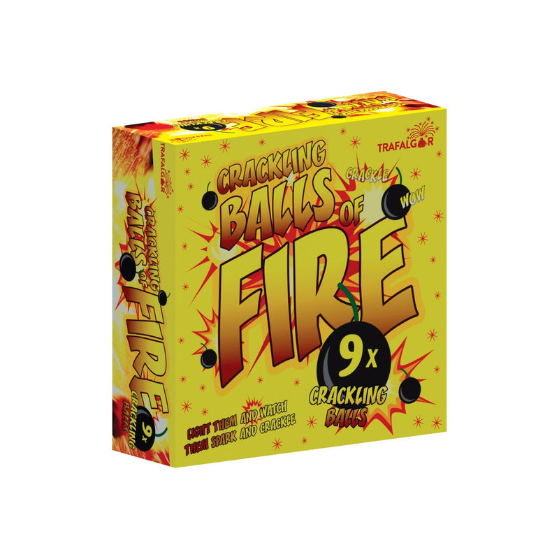 MISC - Crackling Balls Of Fire (Pack Of 9)