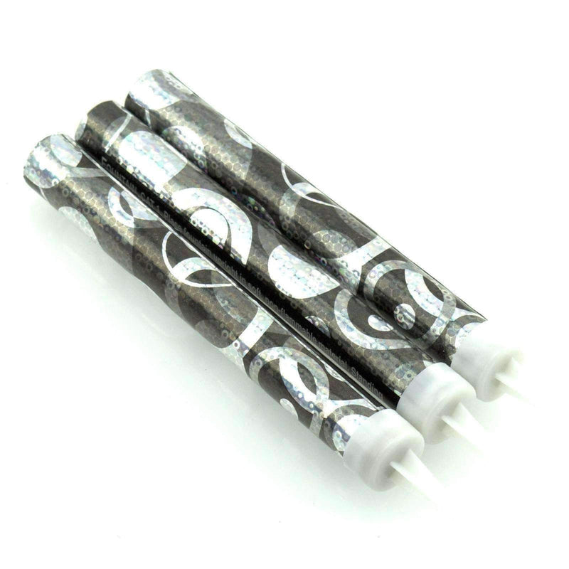 Sparklers - Black & Silver Glitz- Ice Fountain Sparklers 6" Inch Indoor Use (PACK OF 3)