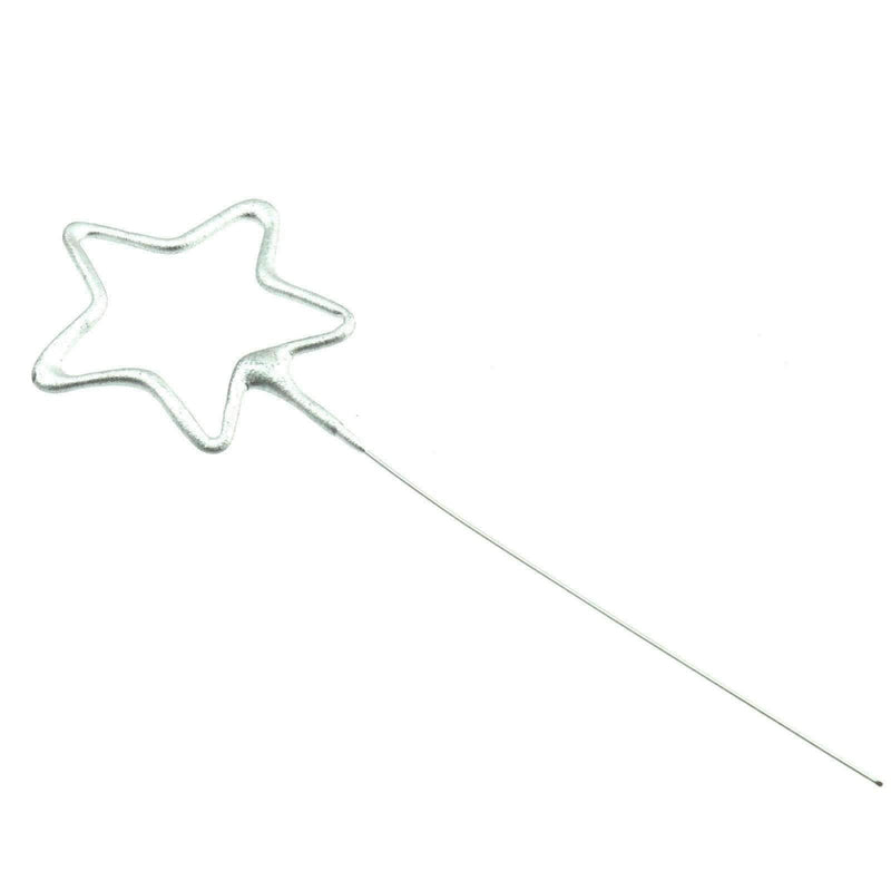 Sparklers - Star Shaped - 7" Inch Silver Coated Sparklers (PACK OF 1)