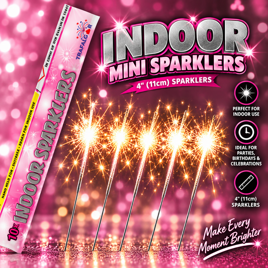 4" (11cm) Indoor Mini Sparklers