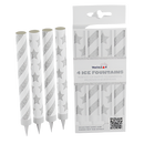 Trafalgar- Attractive White Ice Fountain Sparklers 15cm Indoor Use (PACK OF 4)