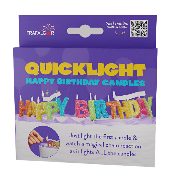 Quick Light Candles-HAPPY BIRTHDAY