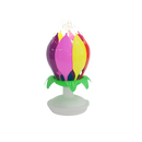 Flower Power Revolving Music Candle