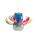 Flower Power Revolving Music Candle