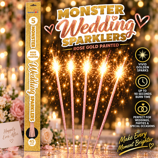 18" (45cm) Monster Wedding Sparklers