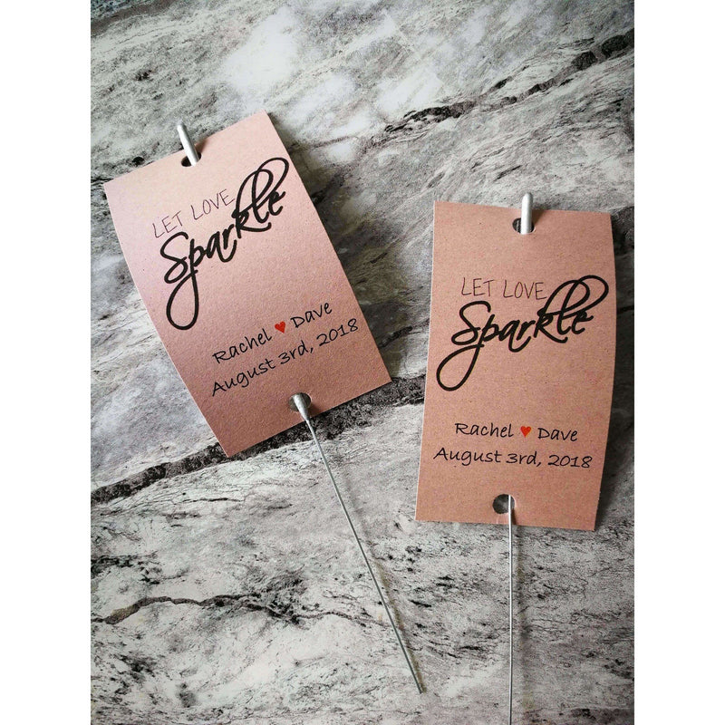 Sparkler Tags - Handmade Unique Sparkler Tags Complete With Sparklers