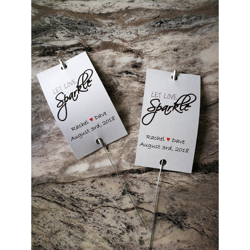 Sparkler Tags - Handmade Unique Sparkler Tags Complete With Sparklers