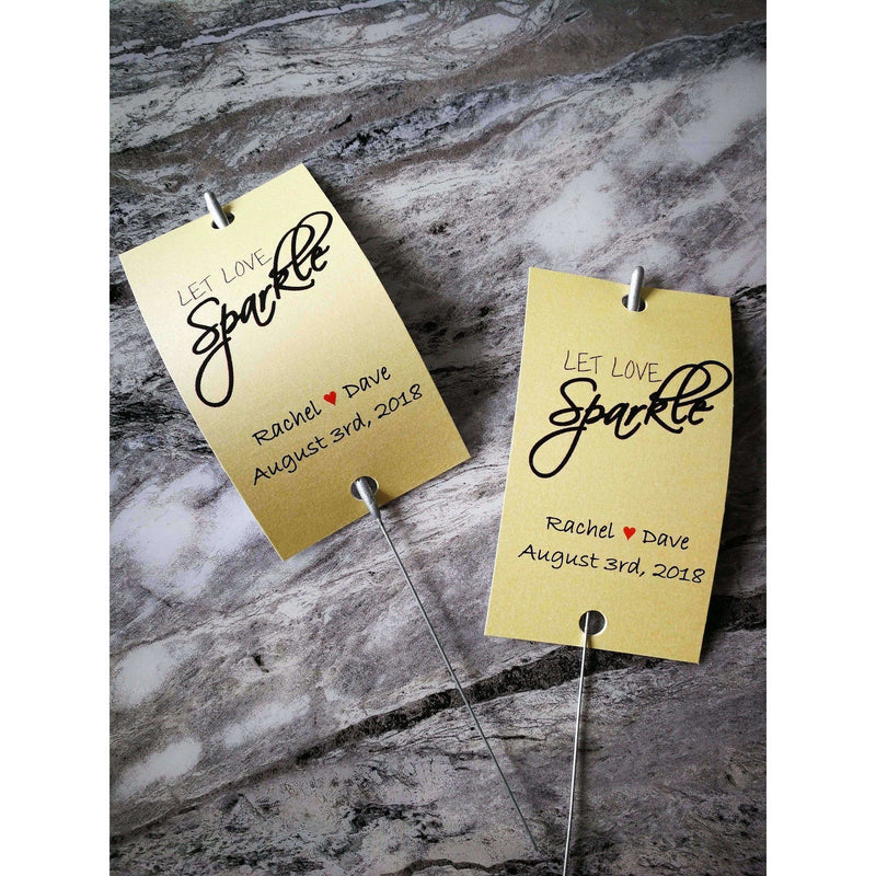 Sparkler Tags - Handmade Unique Sparkler Tags Complete With Sparklers