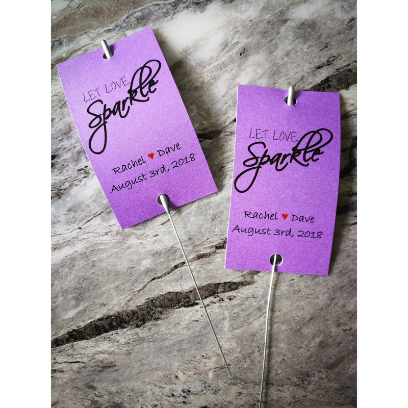 Sparkler Tags - Handmade Unique Sparkler Tags Complete With Sparklers