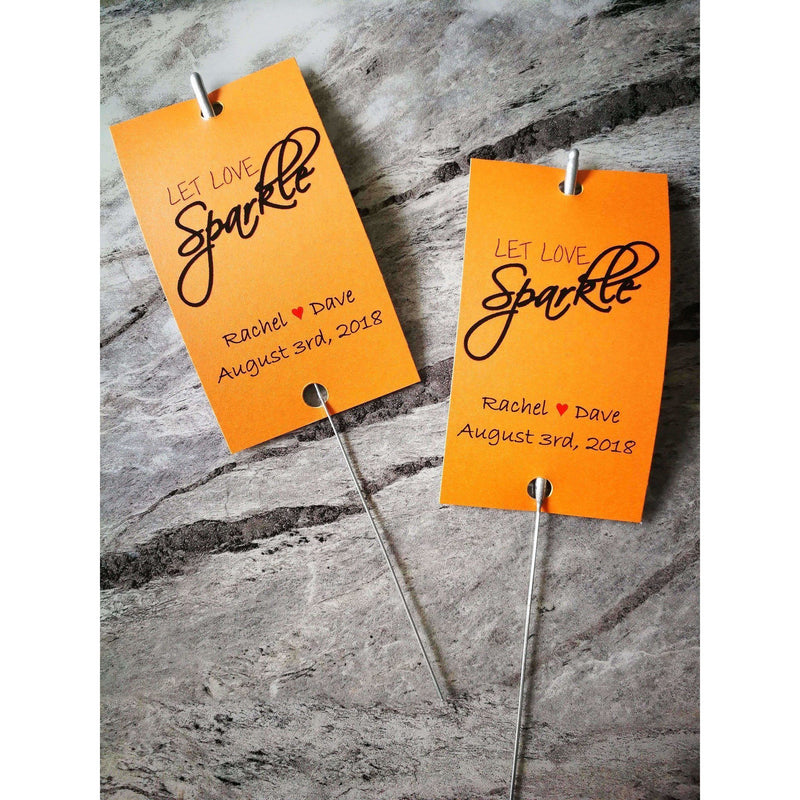 Sparkler Tags - Handmade Unique Sparkler Tags Complete With Sparklers