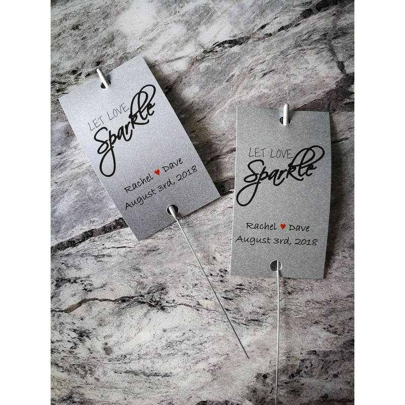 Sparkler Tags - Handmade Unique Sparkler Tags Complete With Sparklers