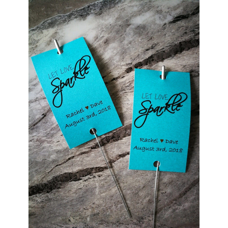 Sparkler Tags - Handmade Unique Sparkler Tags Complete With Sparklers