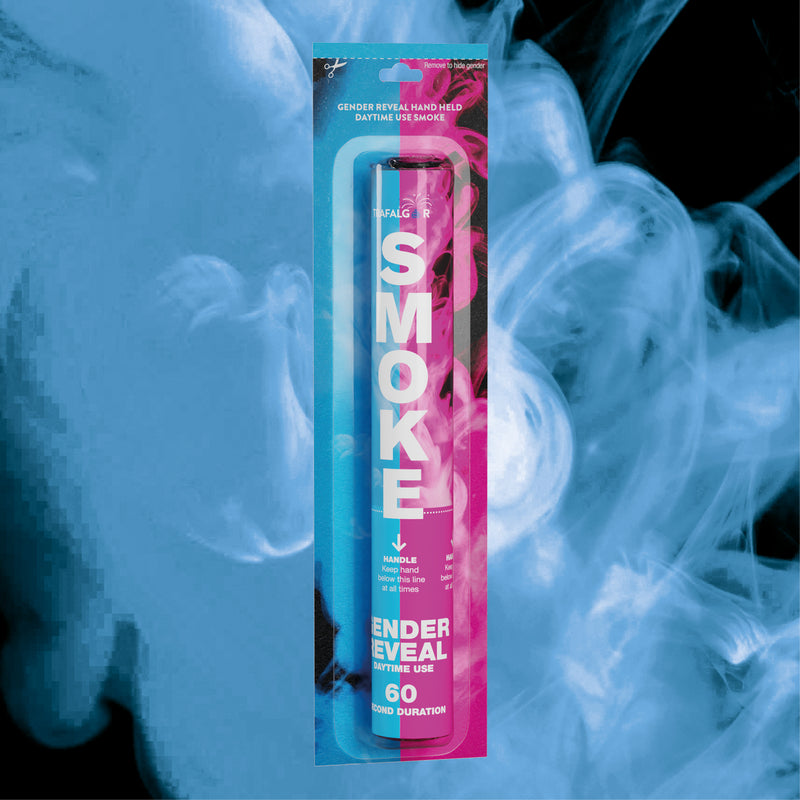Blue Gender Reveal Hand Held Daytime Smoke (Pack of 1)