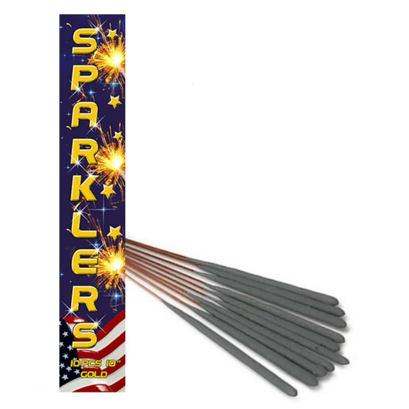 Bulk Buy 10" Inch Regular Sparklers (PACK OF 50)
