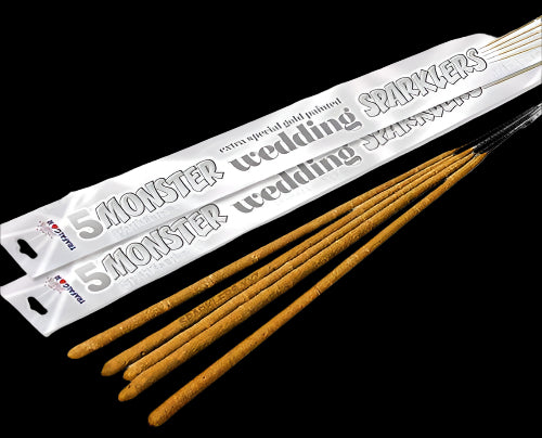 Pack Of 5 Trafalgar 45cm Big Gold Coated Sparklers