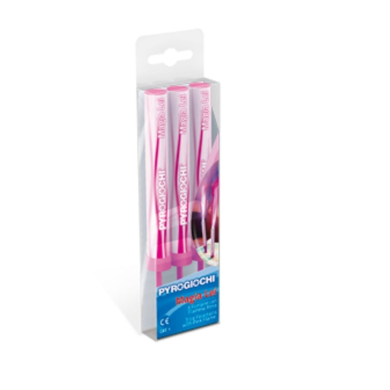 Coloured Flame Hand Held Ice Fountain Sparklers 6" Inch Outdoor Use (PACK OF 3)