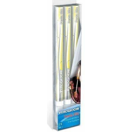 Sparklers - Hand Held Ice Fountain Sparklers 7" Inch Indoor Use (PACK OF 3)