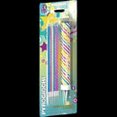 Sparklers - Happy Birthday 6" Inch Ice Fountain Sparklers With 12 Candles Indoor Use (PACK OF 13)