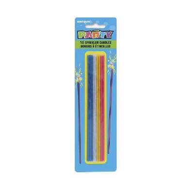 Sparklers - Unique - 5" Inch Assorted Sparkling Candles Indoor Use (PACK OF 18)