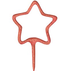 Star Shaped - 7" Inch Rose Gold Coated Sparklers (PACK OF 1)