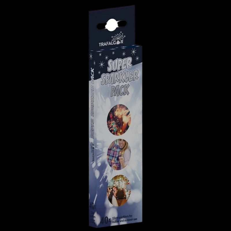 15cm Super Indoor Sparklers In a Box (Pack of 40)